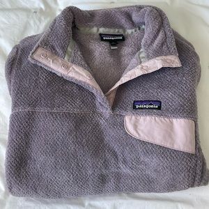 Patagonia Fleece Light Purple Size Large GREAT condition!